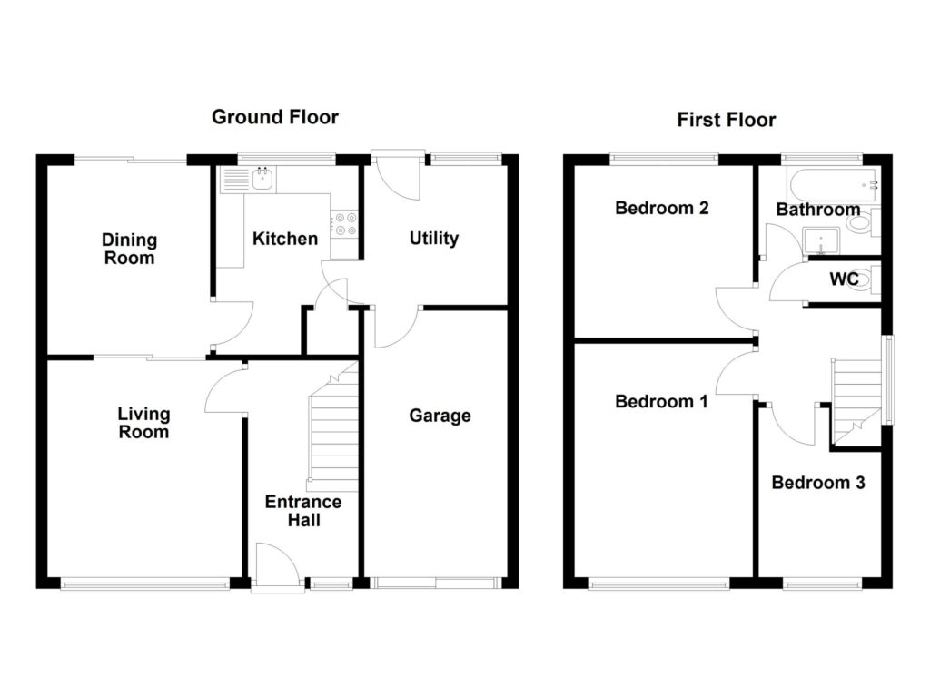 Floorplan for 50 Brandon Avenue - Heald Green - Cheshire - SK8