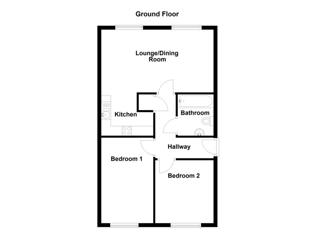 Floorplan for Apt 30, Hall Lane - Baguely - Manchester - M23