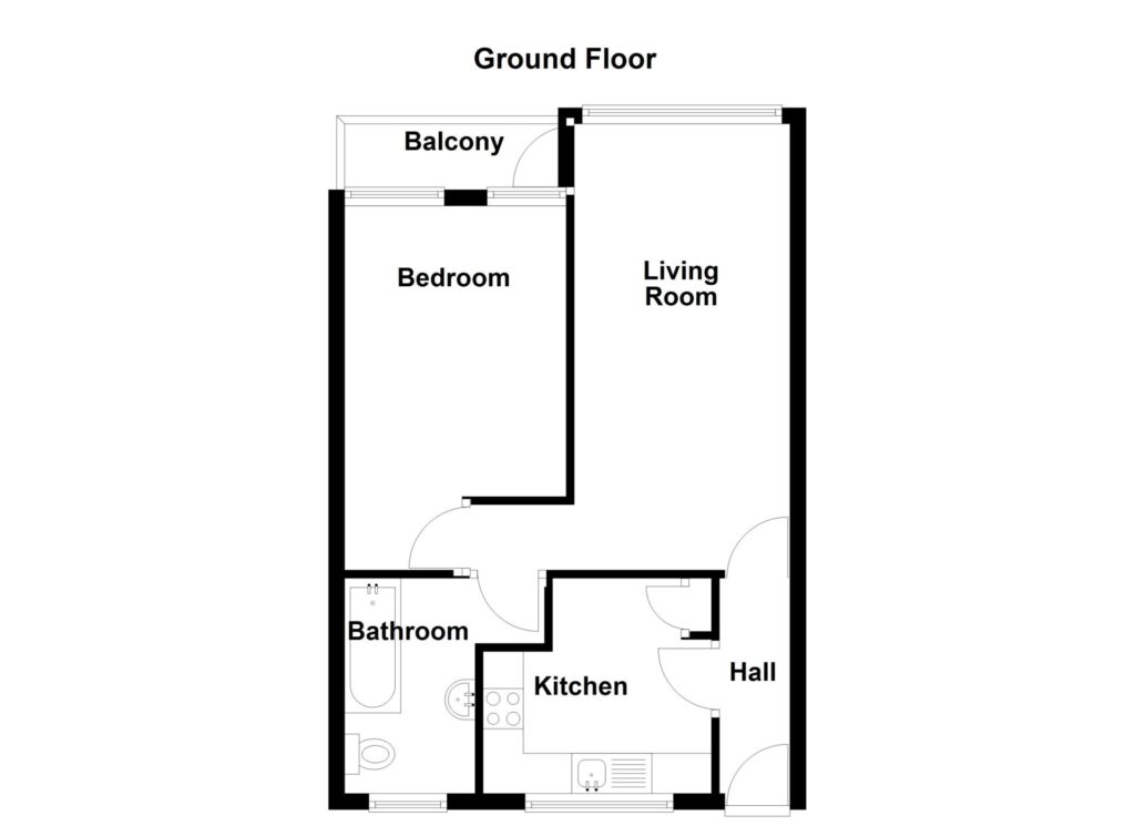 Floorplan for Flat 22 Southmoor 23 - Baguley - Manchester - M23