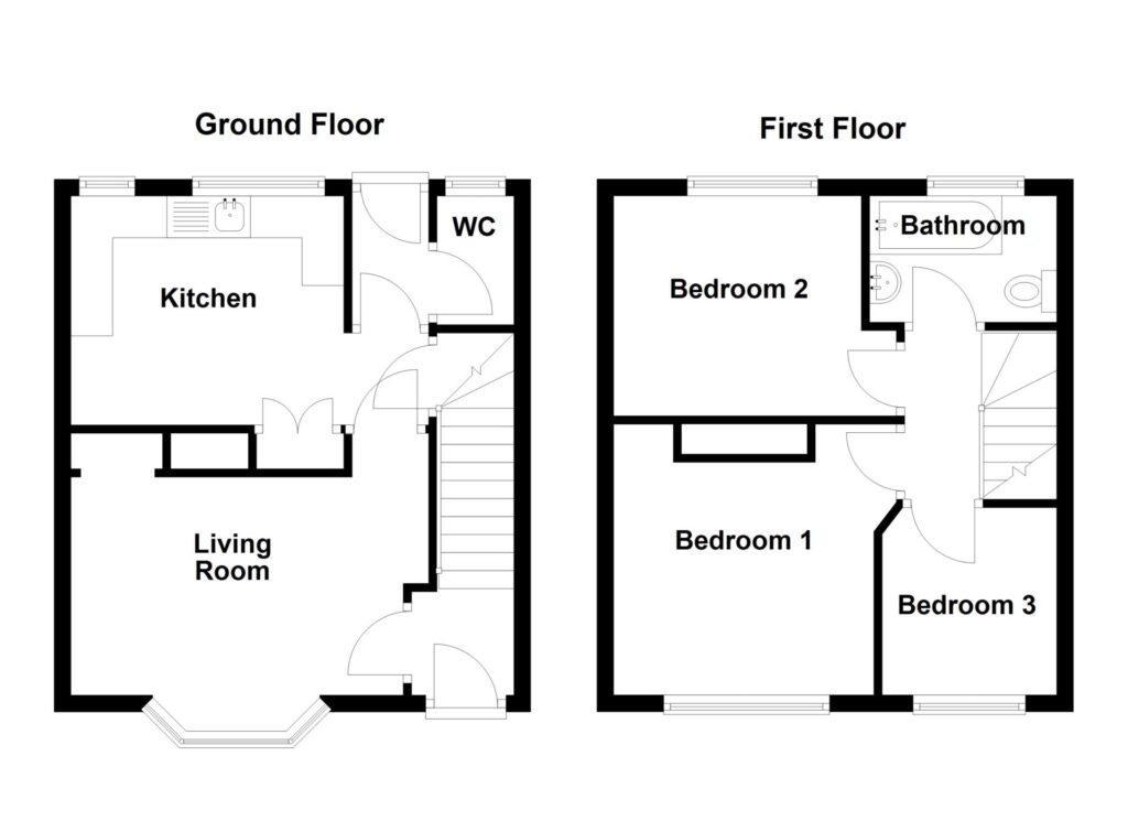 Floorplan for Desmond Road - Brownley Green - Manchester - M22